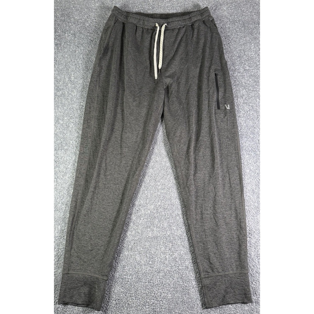 Vuori Sunday Performance Joggers Pants V416 Stretch Heather Gray Mens Large
